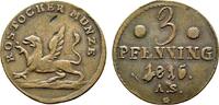 Mecklenburg-Rostock, Stadt Cu 3 Pfennig -