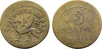 Mecklenburg-Rostock, Stadt Cu 3 Pfennig -