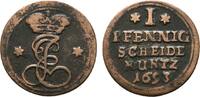 Hildesheim, Bistum Cu Pfennig Jobst Edmund von Brabeck 1688-1702 -