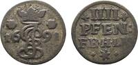 Hildesheim, Bistum 4 Pfennig Jobst Edmund von Brabeck 1688-1702 -