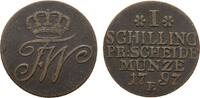 Brandenburg-Preußen Cu Schilling Friedrich Wilhelm II. 1786-1797 -