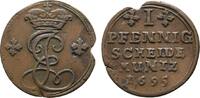 Hildesheim, Bistum Cu Pfennig Jobst Edmund von Brabeck 1688-1702 -
