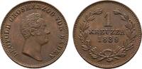 Baden-Durlach Cu Kreuzer Leopold 1830-1852 -
