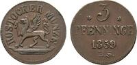 Mecklenburg-Rostock, Stadt Cu 3 Pfennig -