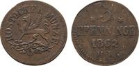 Mecklenburg-Rostock, Stadt Cu 3 Pfennig -