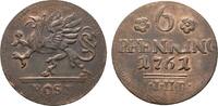 Mecklenburg-Rostock, Stadt Cu 6 Pfennig -