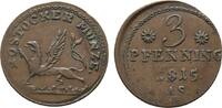Mecklenburg-Rostock, Stadt Cu 3 Pfennig -