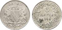Baden-Durlach 6 Kreuzer Leopold 1830-1852 -