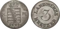 Sachsen-Meiningen 3 Kreuzer Bernhard Erich Freund 1803-1866 -
