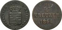 Sachsen-Meiningen Cu 1/4 Kreuzer Bernhard Erich Freund 1803-1866 -