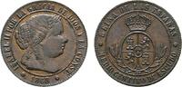 Spanien Cu 1/2 Centesimo Isabel II. 1833-1868 -