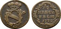 Baden-Durlach Cu 1/2 Kreuzer Karl Friedrich 1738-1806 -