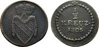Baden-Durlach Cu 1/2 Kreuzer Karl Friedrich 1738-1806 -