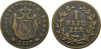 Baden-Durlach Cu Kreuzer Carl Ludwig Friedrich 1811-1818 -