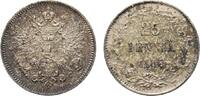 Finnland 25 Penniä Nikolaus II. von Rußland 1894-1917 -