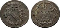 Baden-Durlach Cu 1/2 Kreuzer Karl Friedrich 1738-1806 -