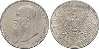 Sachsen-Meiningen Georg II. 1866-1914 5 Mark 1908 D Kl. Randfehler, sehr schön