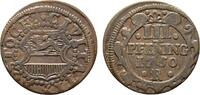 Mecklenburg-Rostock, Stadt Cu 3 Pfennig -