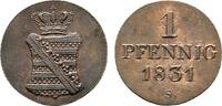 Sachsen-Albertinische Linie Cu Pfennig Anton 1827-1836 -