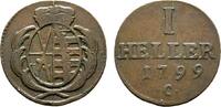 Sachsen-Albertinische Linie Cu Heller Friedrich August III. 1763-1806 -