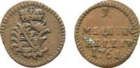 Sachsen-Meiningen Cu Heller Anton Ulrich 1746-1763 -