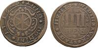 Wiedenbrück, Stadt  Cu 4 Pfennig 1716 Selten. Winz. Schrötlingsfehler, sehr schön