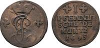 Hildesheim, Bistum Cu Pfennig Jobst Edmund von Brabeck 1688-1702 -