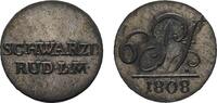 6 Pfennig 1808 Schwarzburg-Rudolstadt Friedrich Günther 1807-1867 Sehr schön +