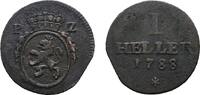 Pfalz-Birkenfeld-Zweibrücken Cu Heller Carl II. August 1775-1795 -