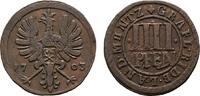 Rietberg, Grafschaft Cu 4 Pfennig Maximilian Ulrich 1699-1746 -