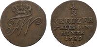 Brandenburg-Preu&szlig;en Cu 1/2 Kreuzer 1789 B, Breslau Friedrich Wilhelm II.... 27.08 &pound;  +  4.23 &pound; shipping