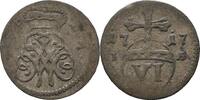 Sachsen-Eisenach 6 Pfennig Johann Wilhelm 1698-1729 -