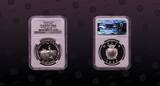 MALTA, KM# 90 , Silver, 5 Liri, 1990, Proof, Papal Visit. NGC Scratch Resistant Holder! Coin comes with Original Mint capsule as