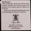 1988 PITCAIRN ISLANDS , KM# 1 , Silver, 50 Dollars, 1988, Proof, Drafting of Constitution, 1838-1988. Sloop "Fly" with sails furled.