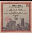 SINGAPORE, KM# 59a , Silver, 10 Dollars, 1986, Proof, Year of the Tiger. Coin housed in Original Mint capsule! Coin in excellent