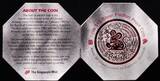 SINGAPORE, KM# 141a , Silver, 10 Dollars, 1996, Proof, Year of the Rat. Coin in excellent condition!