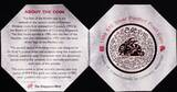 SINGAPORE, KM# 168 , Silver, 10 Dollars , 1999, Proof, Year of the Rabbit. Coin in excellent condition!