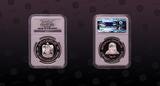 UNITED ARAB EMIRATES, KM# 21, Silver, 50 Dirhams, 1996, Proof, 25th Anniversary of the UAE - Heraldic Eagle. Very rare silver Pr