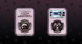 AJMAN , KM# 5 , Silver, 7 œ Riyals, 1970, Proof, Bonefish. NGC Scratch Resistant Holder!