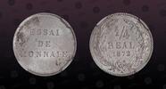 HONDURAS Œ Real HONDURAS, KM E1, Aluminum, Œ Real, 1872, Mint Strike, Essai. Lettering Essai De Monnaie. NGC Scratch Resistant Holder! Coin in -