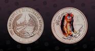 LAOS 15000 Kip LAOS , KM# 94 , Silver, 15000 Kip, 2004, Proof, Golden Monkey. Colored. Coin in excellent condition! -