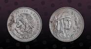 MEXICO 50 Centavos MEXICO, KM# 449 , Silver, 50 Centavos, 1951, Mint Strike, Cuauhtemoc. Nice silver coin! -
