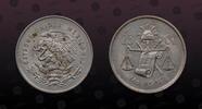 MEXICO 25 Centavos MEXICO, KM# 443 , Silver, 25 Centavos, 1952, Mint Strike, Struck at Mexico City Mint. Nice silver coin! -
