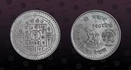 NEPAL 100 Rupee NEPAL, KM# 850.1 , Silver, 100 Rupee, VS2038-1981, Mint Strike, Subject: F.A.O. Coin in excellent condition! -