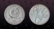 PARAGUAY 150 Guaranies PARAGUAY, KM# 32 , Silver, 150 Guaranies, 1972, Proof, Munich Olympics - Runner. Very rare silver proof coin! Seldom seen on auc -