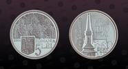 ROMANIA 5 Lei ROMANIA, KM# 212 , Silver, 5 Lei, 2006, Proof, The Wooden Church Ieud Deal. Very rare coin in excellent condition. -