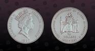 SOLOMON ISLANDS 10 Dollars SOLOMON ISLANDS , KM# 46 , Silver, 10 Dollars, 1992, Proof, 40th Anniversary - Queen's Elizabeth's coronation. Coin housed in Or -