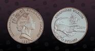 SOLOMON ISLANDS 10 Dollars SOLOMON ISLANDS , KM# 51 , Silver, 10 Dollars, 1992, Proof, Endangered Wildlife - Saltwater crocodile. Coin in excellent conditi -