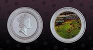 SOLOMON ISLANDS 10 Dollars SOLOMON ISLANDS , KM# 153 , Silver, 10 Dollars, 2005, Proof, 2006. FIFA World Cup Germany. With a kinegram. Coin housed in Origi -