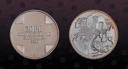 SWITZERLAND 20 Francs SWITZERLAND, KM# 76 , Silver, 20 Francs, 1996B, Proof, Mythological Giant Boy. Coin housed in Original Mint capsule! Coin in exc -